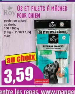 Norma ROY Os et filets à macher pour chien offre