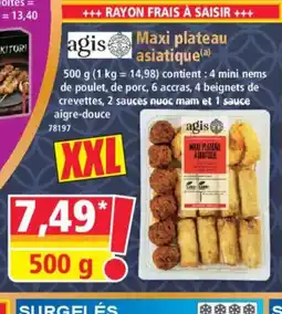 Norma AGIS Maxi plateau asiatique offre