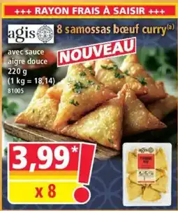 Norma AGIS 8 samossas bœuf curry offre