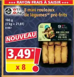 Norma WEI MING 8 mini rouleaux de légumesa pré-frits offre