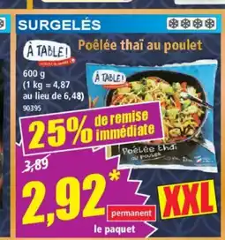 Norma A TABLE! Poêlée thai au poulet offre