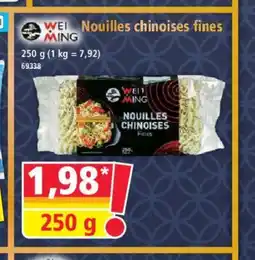 Norma WEI MING Nouilles chinoises fines offre