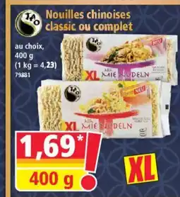 Norma Nouilles chinoises classic ou complet offre