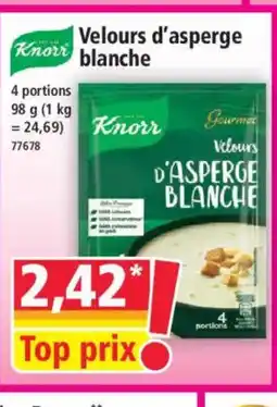Norma KNORR Velours d'asperge blanche offre