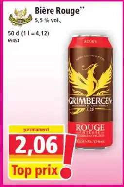 Norma GRIMBERGEN Bière Rouge offre