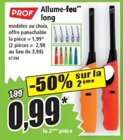 Norma PROF Allume-feu long offre