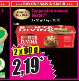 Norma BONTA DIVINA Cappuccino mousse biscuit offre