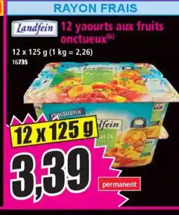 Norma LANDFEIN 12 yaourts aux fruits onctueux offre
