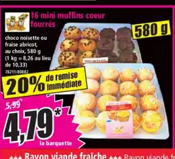 Norma 16 mini muffins coeur fourrés offre