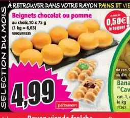 Norma Beignets chocolat ou pomme offre