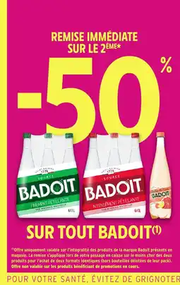 Intermarché BADOIT Sur tout offre