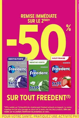 Intermarché FREEDENT Sur tout offre