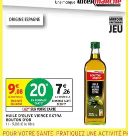 Intermarché BOUTON D'OR Huile d'olive vierge extra offre