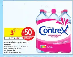 Intermarché CONTREX Eau minérale naturelle offre