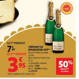 Auchan Crémant de bourgogne aop offre