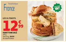 Auchan Panettone salé offre