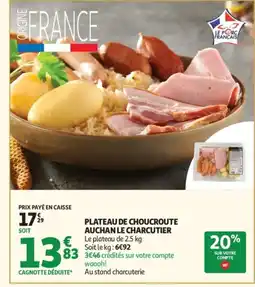 Auchan Plateau de choucroute auchan le charcutier offre