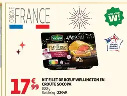 Auchan SOCOPA Kit filet de boeuf wellington en croûte offre