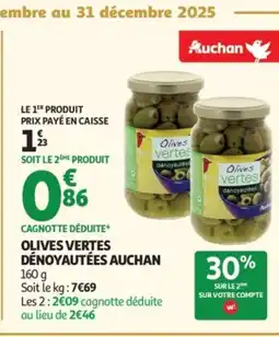 Auchan AUCHAN Olives vertes dénoyautées offre
