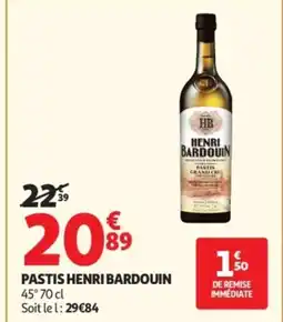 Auchan HENRI BARDOUIN Pastis offre