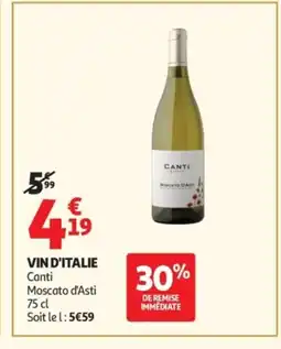 Auchan CANTI Vin d'italie offre