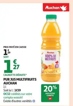 Auchan AUCHAN Pur jus multifruits offre