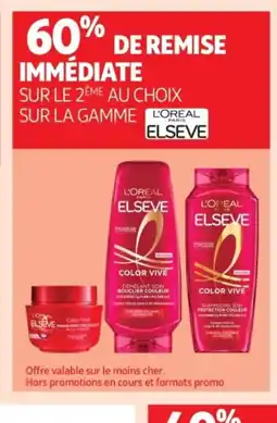 Auchan L'OREAL ELSEVE Sur la gamme offre