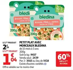 Auchan BLEDINA Petit plan avec morceaux offre