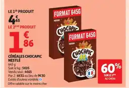 Auchan Céréales chocapic nestlé offre