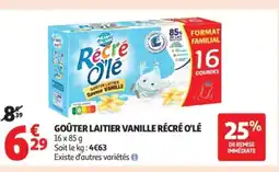 Auchan RÉCRÉ O'LÉ Goûter laitier vanille offre