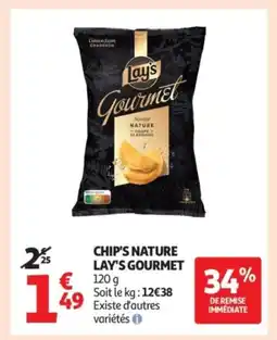 Auchan Chip's nature lay's gourmet offre