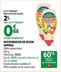 Auchan AMORA Mayonnaise de dijon offre