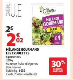Auchan LES CRUDETTES Mélange gourmand offre