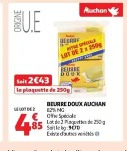 Auchan AUCHAN Beurre doux offre