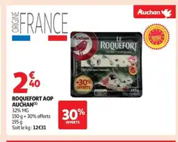 Auchan AUCHAN Roquefort aop offre