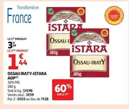Auchan Ossau iraty-istara aop offre