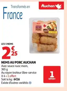 Auchan AUCHAN Nems au porc offre