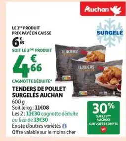 Auchan AUCHAN Tenders de poulet surgelés offre