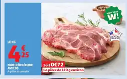Auchan Porc: côte échine avecos offre