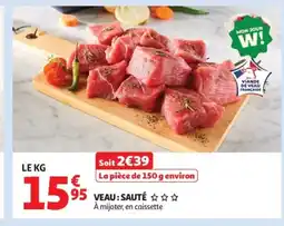 Auchan Veau: sauté offre