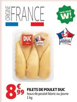 Auchan DUC Filets de poulet offre