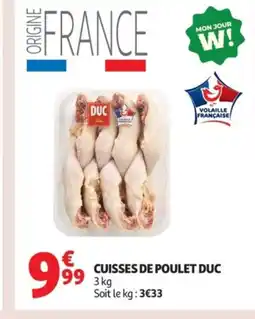 Auchan DUC Cuisses de poulet offre
