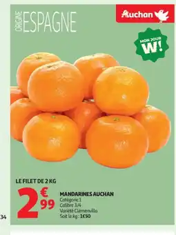 Auchan AUCHAN Mandarines offre