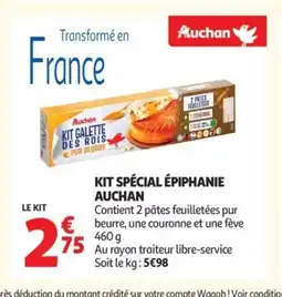 Auchan AUCHAN Kit spécial épiphanie offre