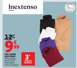 Auchan INEXTENSO Pull femme offre