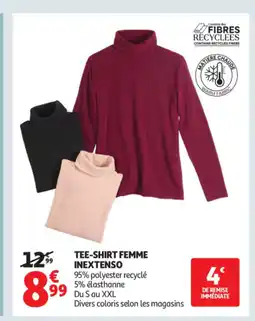 Auchan INEXTENSO Tee-shirt femme offre