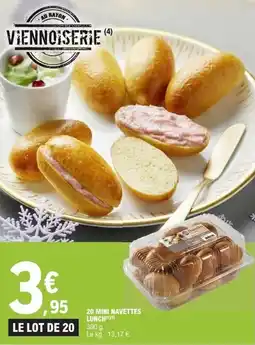 E.Leclerc Express 20 mini navettes lunch offre