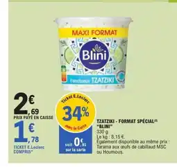 E.Leclerc Express BLINI Tzatziki - format spécial offre
