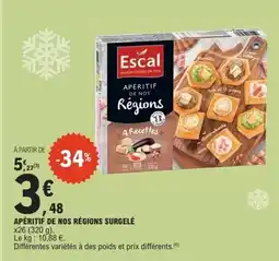 E.Leclerc Express Apéritif de nos régions surgelé offre