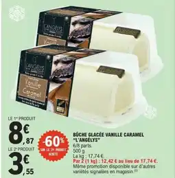 E.Leclerc Express L'ANGÉLYS Bûche glacée vanille caramel offre